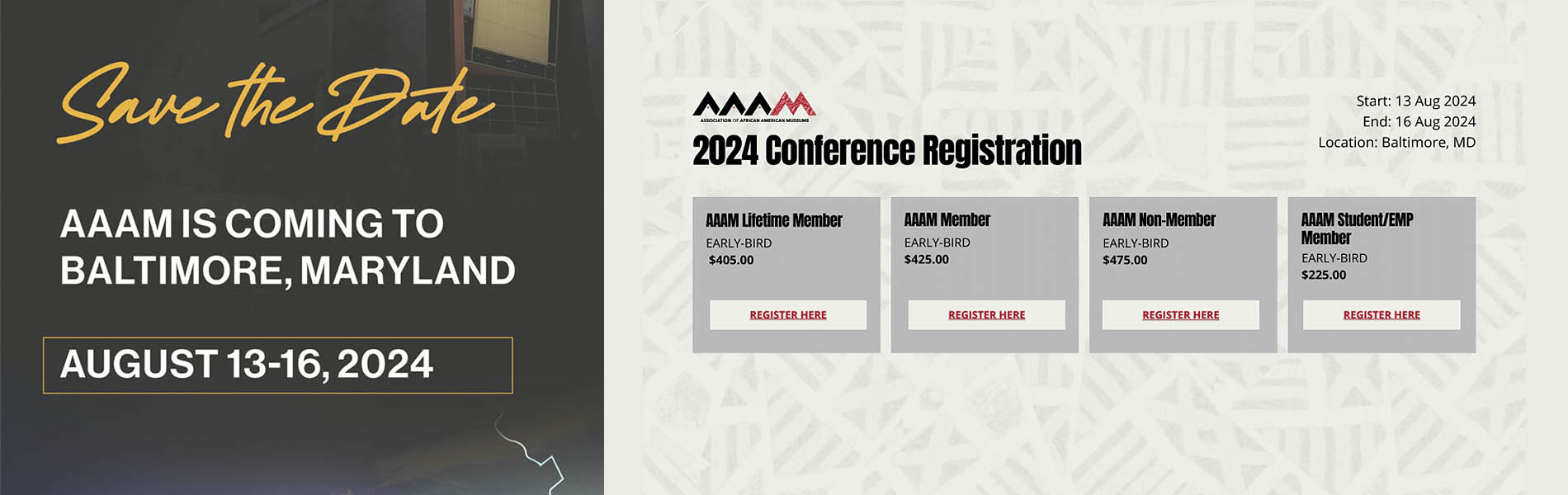 2024 AAAM conference registration