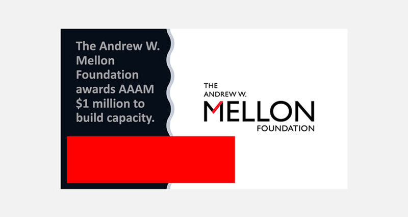 Association of African American Museums Receives a $1 Million Grant from The Andrew W. Mellon Foundation